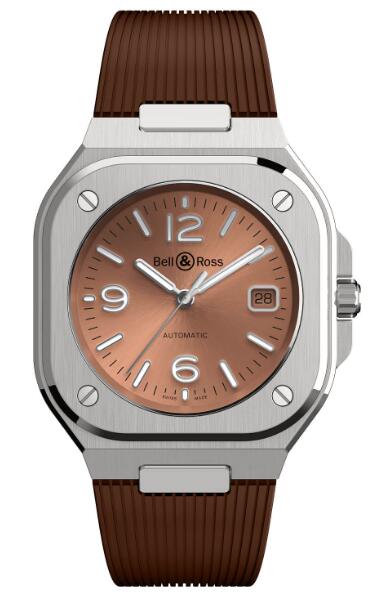 Review Bell and Ross BR 05 Replica Watch BR 05 COPPER BROWN BR05A-BR-ST/SRB - Click Image to Close